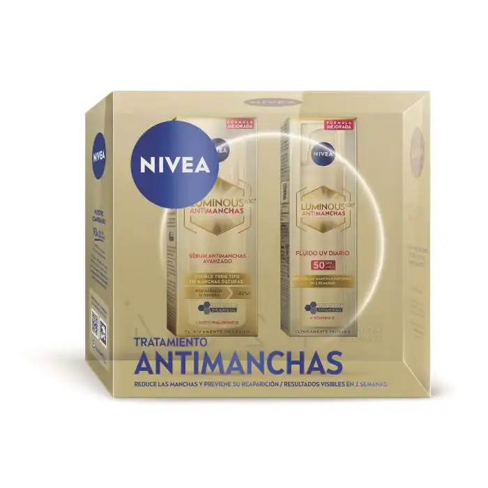 Pack Luminous 630 Tratamiento Antimanchas Crema de Día FP50 + Sérum 70 ml - Nivea - Comparador de precios