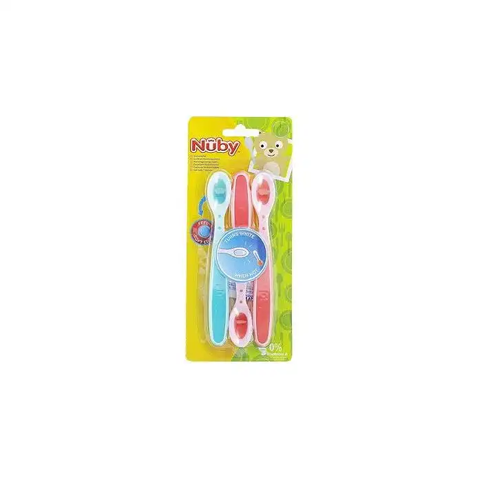Set 3 Cucharas Termosensibles 4M+ - Nuby - Comparador de precios