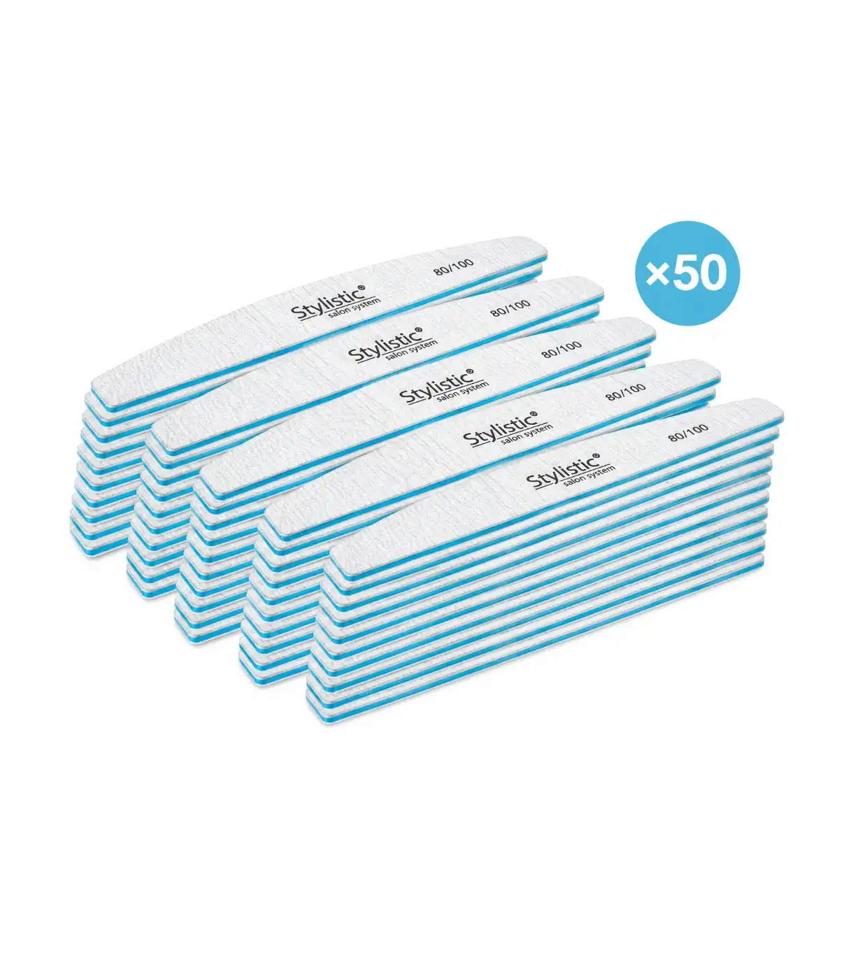 Claresa - Pack de 50 lima de uñas media luna 180/240 - Claresa - Comparador de precios