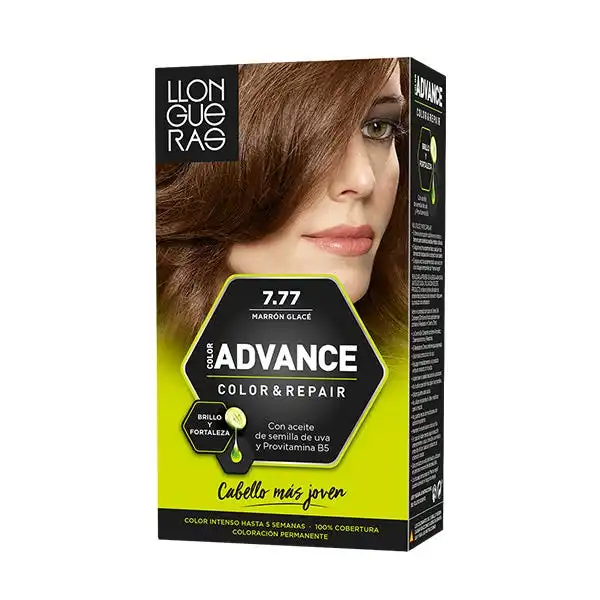 Color Advance Profesional 7.77 Marrón Glacé - Llongueras - Comparador de precios