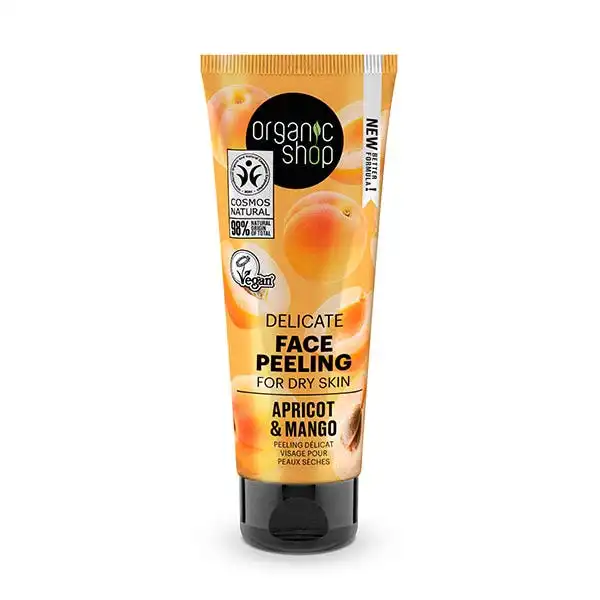 Delicate Face Peeling Apricot & Mango - Organic Shop - Comparador de precios