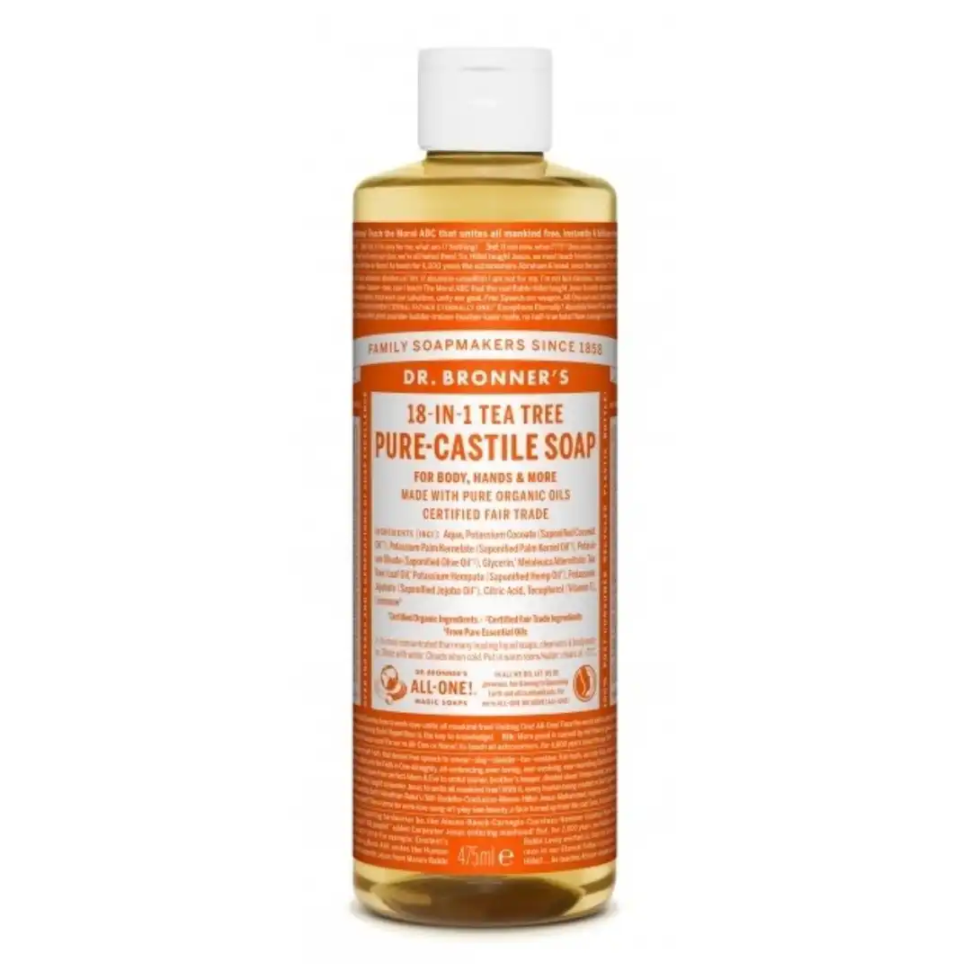 Dr. Bronner´s - Jabón de castilla líquido concentrado con árbol de té - 475ml - Dr. Bronners - Comparador de precios