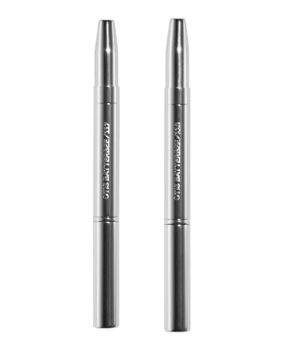 Dúo de Brochas de Doble Punta para Labios y Ojos Otis Batterbee plata - Otis Batterbee - Comparador de precios