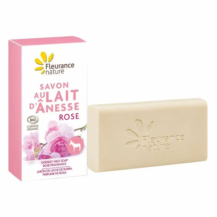 Fleurance Nature Jabón De Leche De Burra Perfume De Rosa 100 GR 100.0 g - Fleurance Nature - Comparador de precios