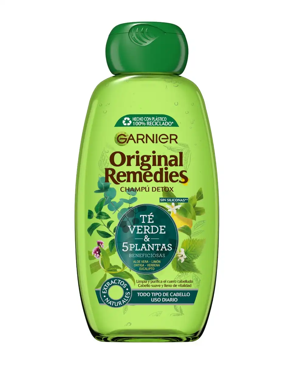 Garnier - Champú Té Verde & 5 Plantas Original Remedies - Garnier - Comparador de precios