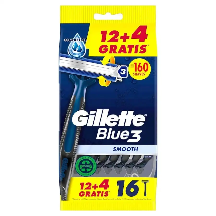 Gillette Venus - Blue3 Smooth Maquinillas de afeitado y depilación 10 g unisex - GILLETTE VENUS - Comparador de precios