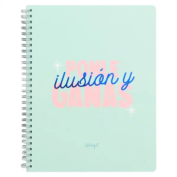 Libreta Ponle Ilusión Y Ganas - Mr Wonderful - Comparador de precios