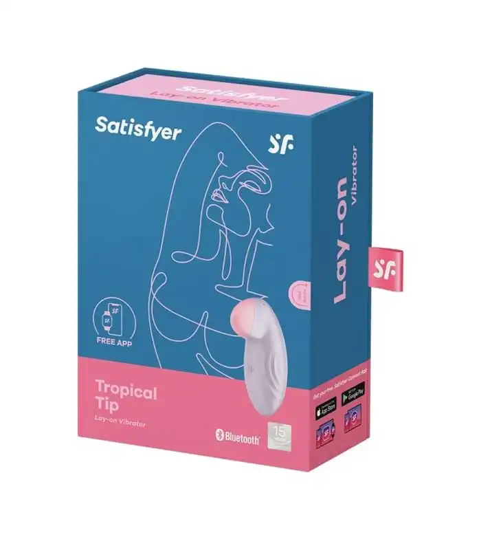 Satisfyer - Vibrador Tropical Tip App Connect - Light Lilac - SATISFYER - Comparador de precios