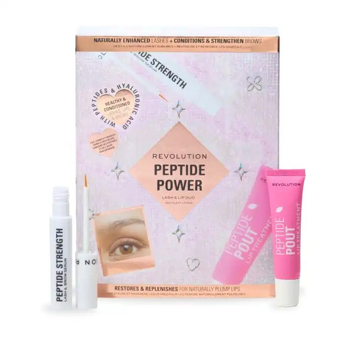 Set Peptide Power Sérum de Pestañas y Cejas + Tratamiento de labios - REVOLUTION - Comparador de precios