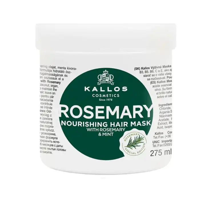 ¡20% DTO! Mascarilla Capilar Rosemary Nourishing Hair Mask 275 ml - Kallos - Comparador de precios