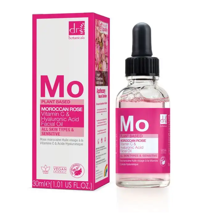¡23% DTO! Moroccan Rose Aceite Facial con Ácido Hialurónico y Vitamina C 15 ml - Dr Botanicals - Comparador de precios