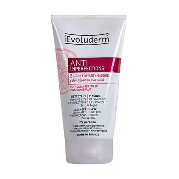Anti Imperfections 2 En 1 Nettoyant Masque - Evoluderm - Comparador de precios
