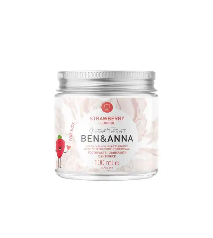 Ben & Anna - Pasta de dientes natural en crema con flúor - Strawberry - Ben and Anna - Comparador de precios