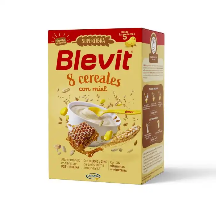 Blevit Superfibra 8 Cereales y Miel 500 gr - Ordesa - Comparador de precios