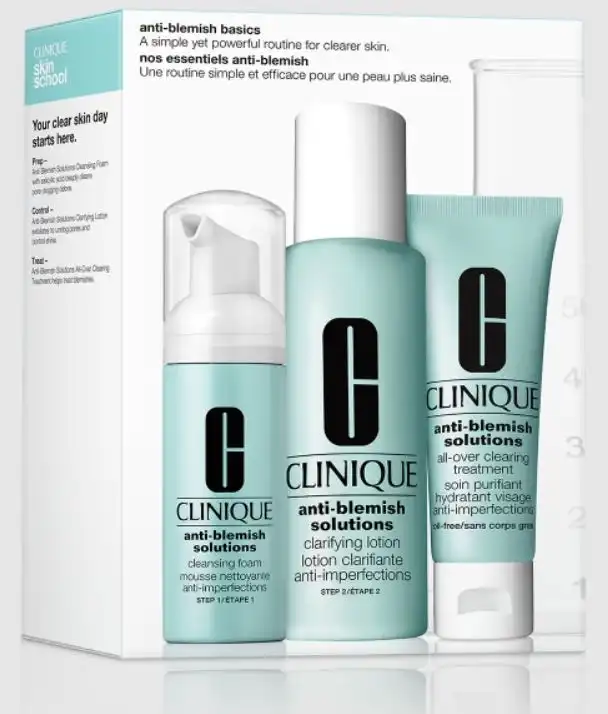 Clinique Anti-Blemish Solutions Kit Sistema de 3 Pasos con Granos - Clinique - Comparador de precios
