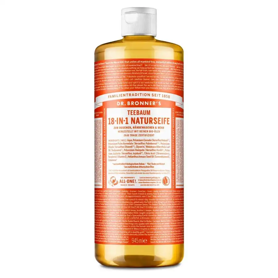 Dr. Bronner's - Jabón natural árbol del té jabón 18 en 1 Geles de ducha 945 ml unisex - Dr. Bronners - Comparador de precios