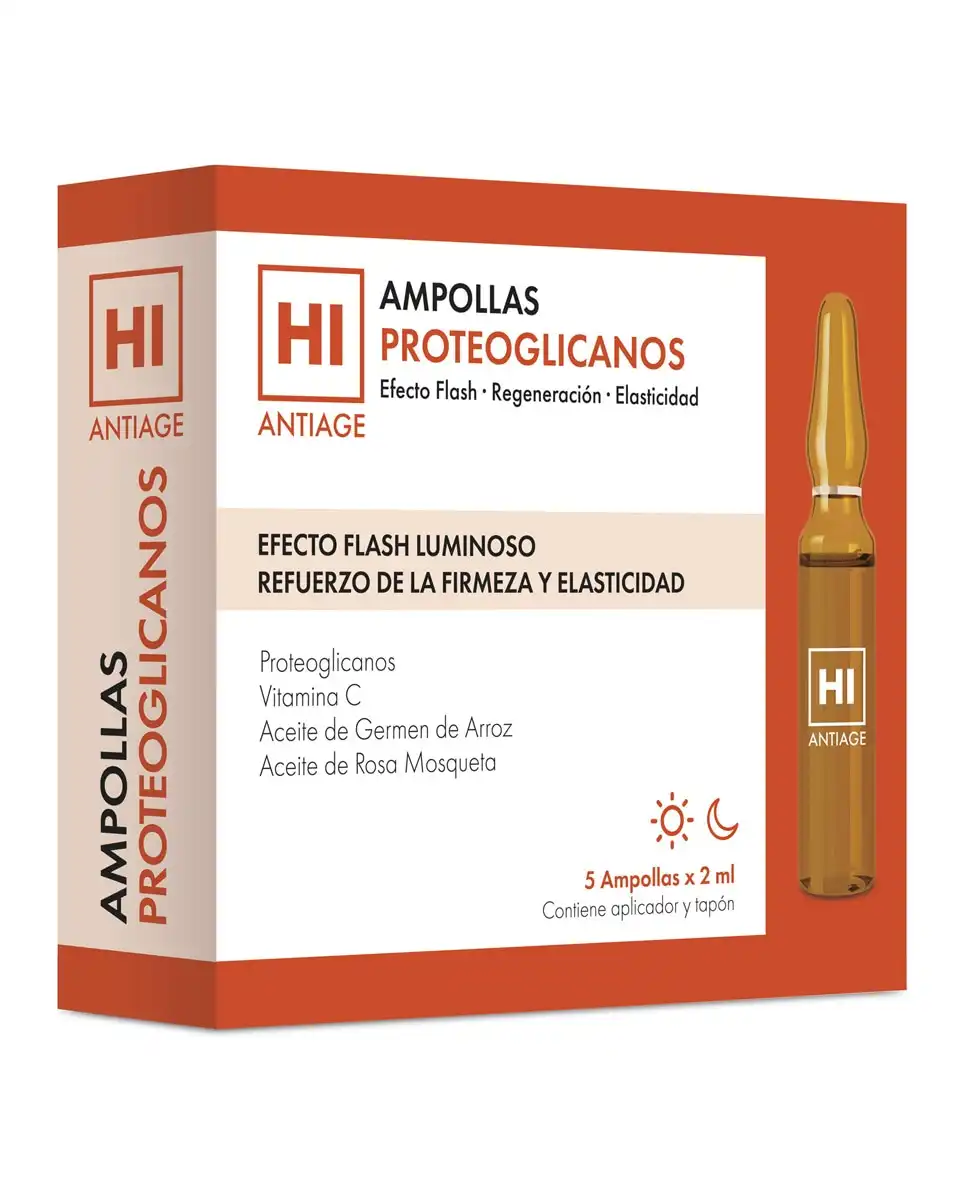 Hi Antiage - Ampollas De Proteoglicanos Doble Efecto Flash 5 Unidades - Hi Antiage - Comparador de precios
