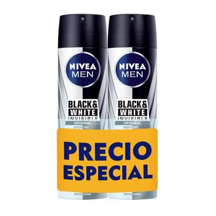 Men Invisible For Black - White Deo Spray 200 ml - Nivea - Comparador de precios