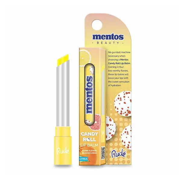 Mentos Candy Roll Lip Balm Citrus - RUDE - Comparador de precios
