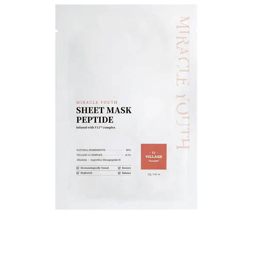 Miracle Youth sheet mask peptide 23 gr - Village 11 - Comparador de precios