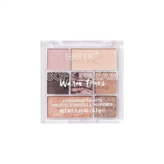 Paleta de Sombras Soft Cream Warm Tones - Technic - Comparador de precios