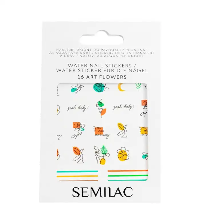 Semilac - Stickers al agua para uñas - 16: Art Flowers - SEMILAC - Comparador de precios