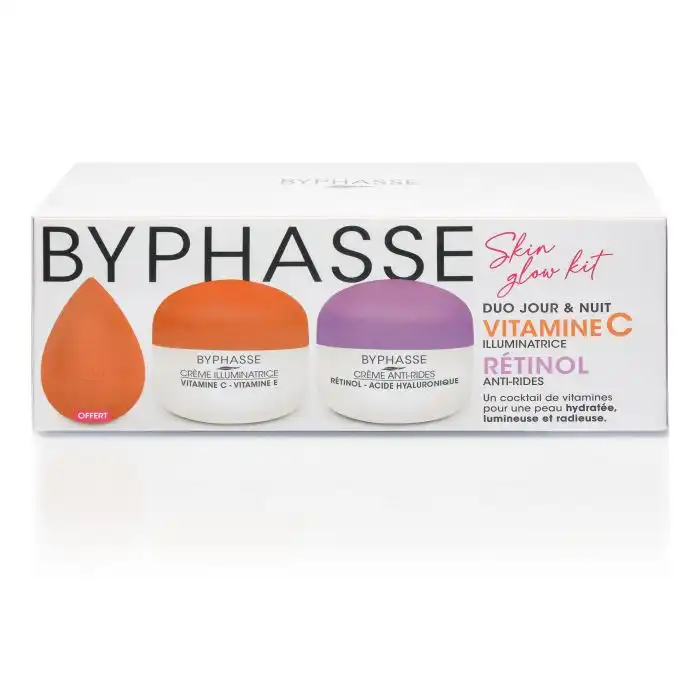 Set de Cremas Skin Glow Kit Vitamine C - Retinol 100 ml - Byphasse - Comparador de precios