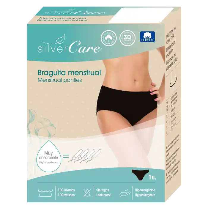 Braguita Menstrual de Algodón Ecológico - SILVER CARE - Comparador de precios