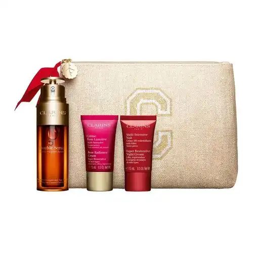 Clarins Double Serum Estuche Rosa Lumiere 50 ml Sérum Anti Edad-Intensivo - Clarins - Comparador de precios