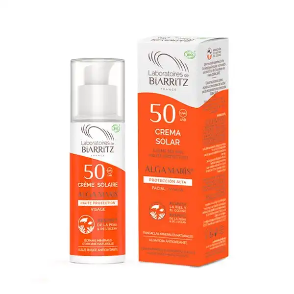 Crema Solar Facial Spf 50 - Laboratorios Biarritz - Comparador de precios