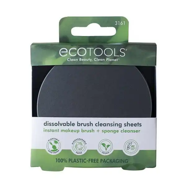 Dissolvable Brush Cleansing Sheets - Ecotools - Comparador de precios