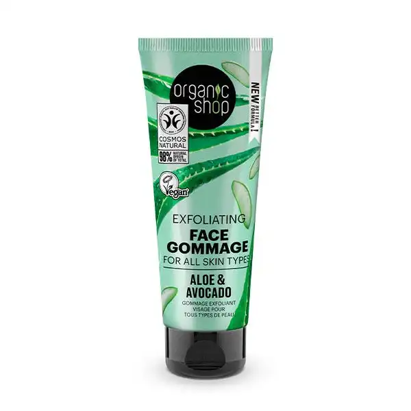 Exfoliating Face Gommage Aloe & Avocado - Organic Shop - Comparador de precios