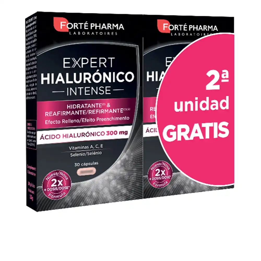 Expert Hialurónico Intense hidratante & revitalizante 2 x 30 cápsulas - Forté Pharma - Comparador de precios