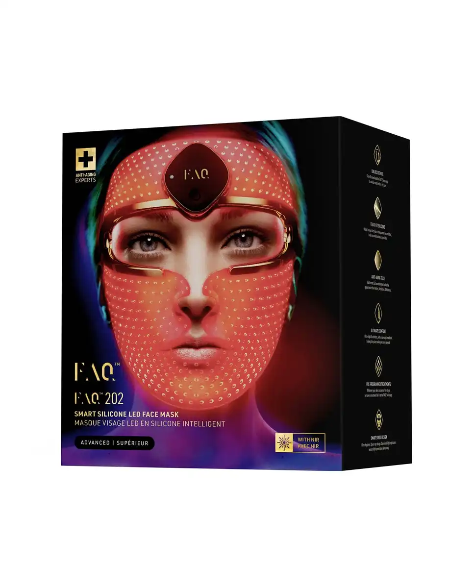 FAQ - Máscara LED Facial De Silicona ? 202 , Tratamiento Con 7 Luces LED + NIR, Inalámbrica Y Antienvejecimiento - FAQ - Comparador de precios