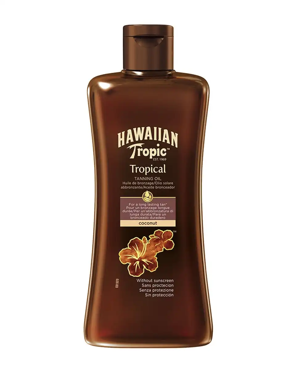 Hawaiian Tropic - Aceite Solar Tropical Bronceado 'Dark' Sin SPF - Hawaiian Tropic - Comparador de precios