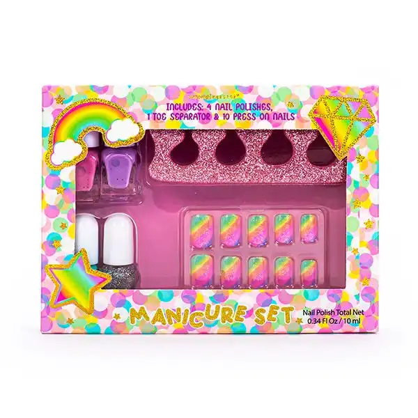 Magical Unicorn Manicure Set- 4 Nail+Separ+Stic - TRI-COASTAL - Comparador de precios