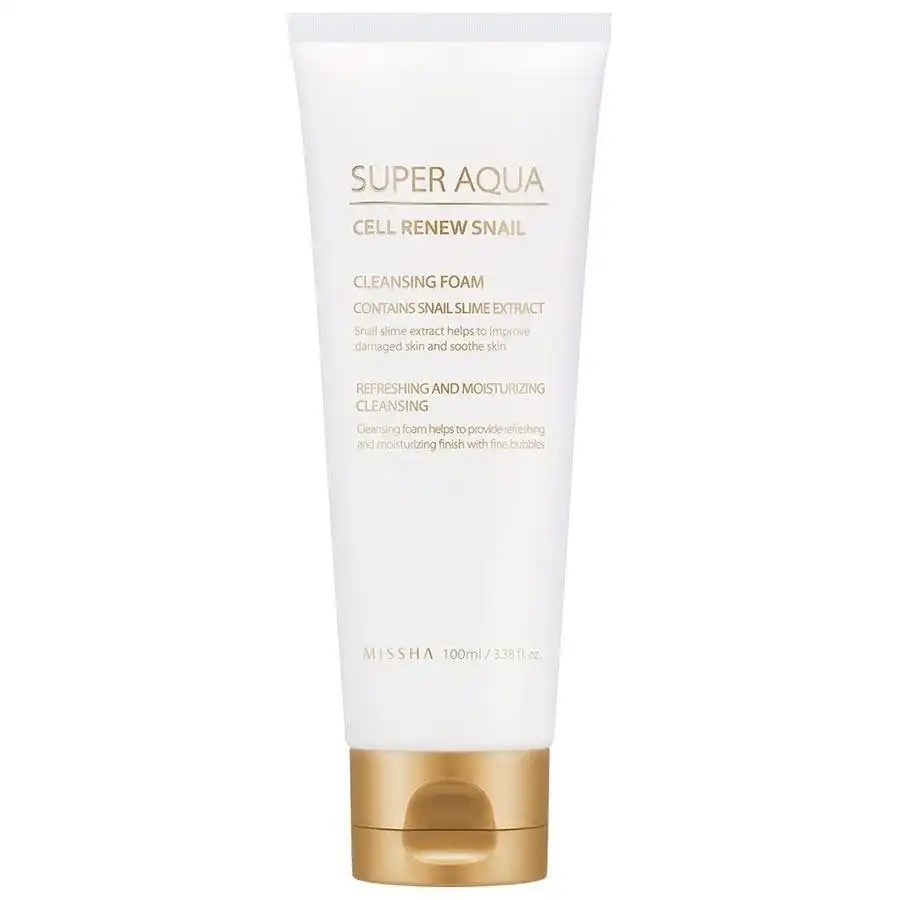 Missha Missha Super Aqua Cell Renew Snail Cleansing Foam, 100 ml - Missha - Comparador de precios