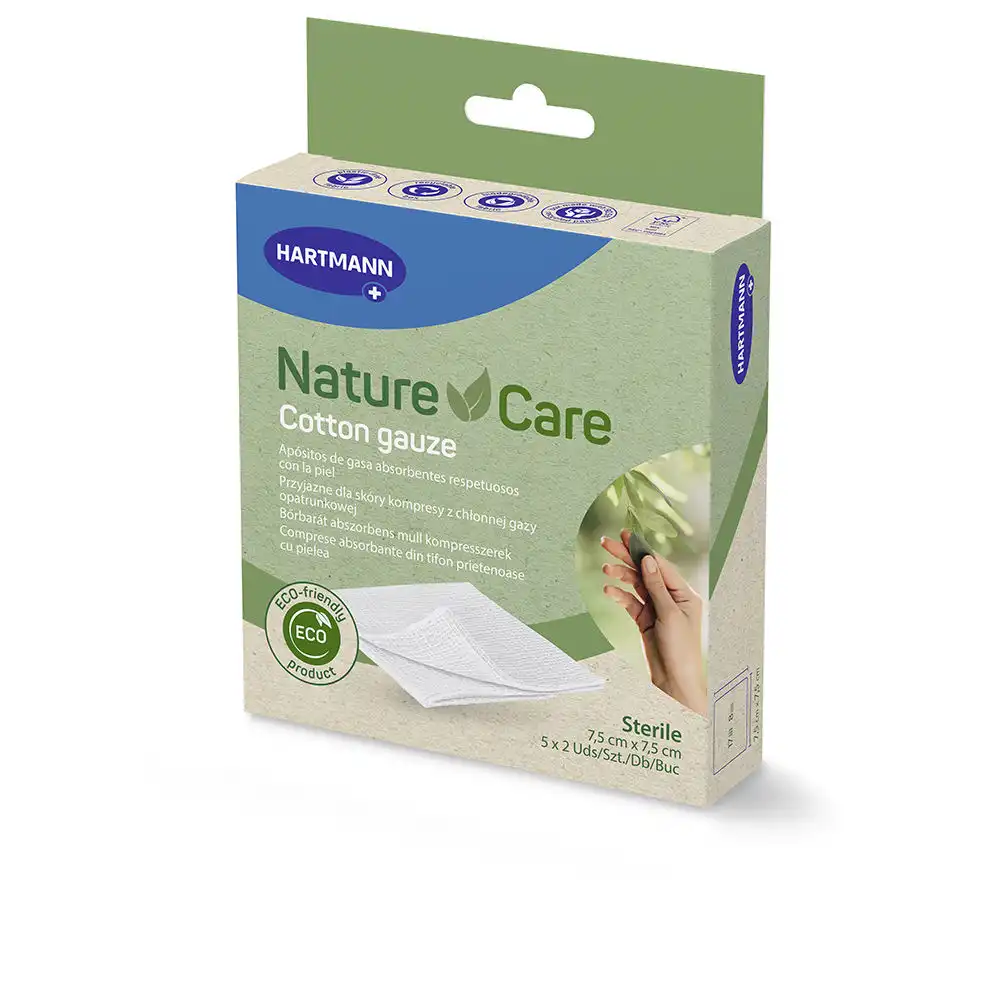 NATURE&CARE gasas de algodón 7.5 x 7.5 cm - Hartmann - Comparador de precios