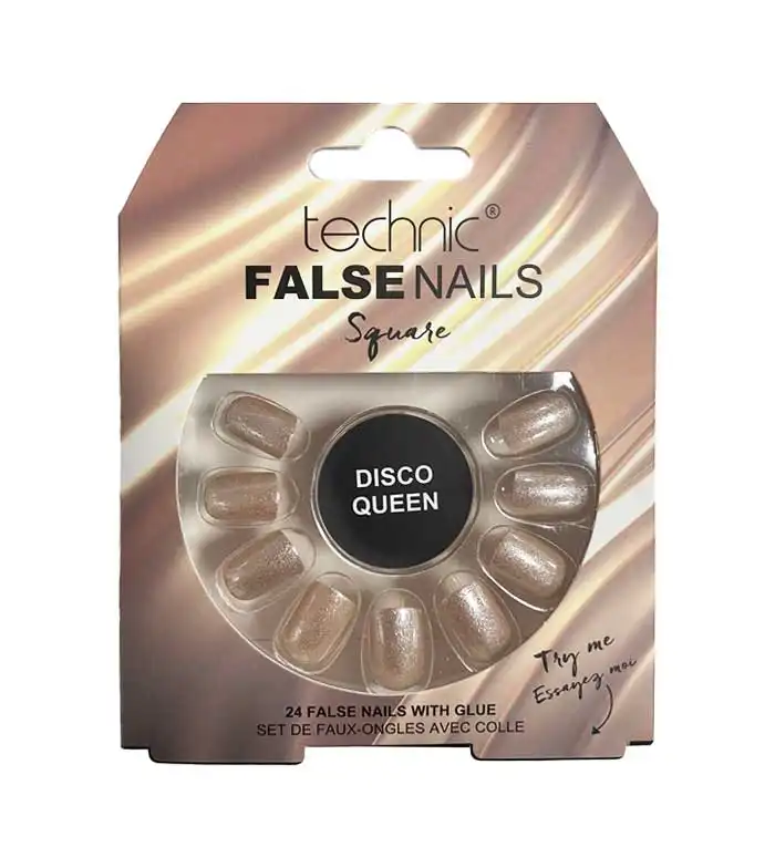 Technic Cosmetics - Uñas postizas False Nails Square - Disco Queen - Technic Cosmetics - Comparador de precios