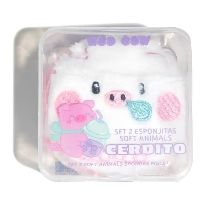 ¡34% DTO! Set 2 Esponjitas Ultra Soft Animales 6 gr - Woo oow - Comparador de precios