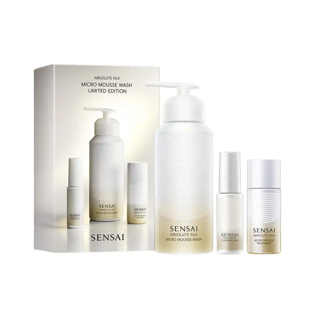 Absolute Silk Micro Mousse Wash Limited Estuche 3 pz - Sensai - Comparador de precios