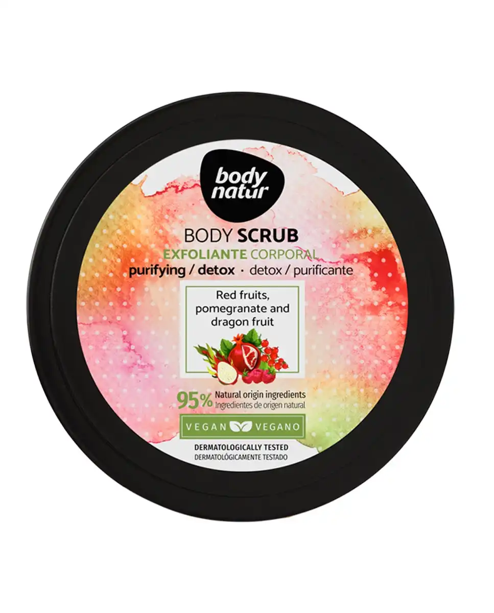 Body Natur - Exfoliante Corporal De Frutos Rojos, Granada Y Fruta Del Dragón - Body Natur - Comparador de precios