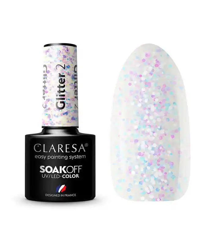 Claresa - Esmalte semipermanente Soak off - 02: Glitter - Claresa - Comparador de precios
