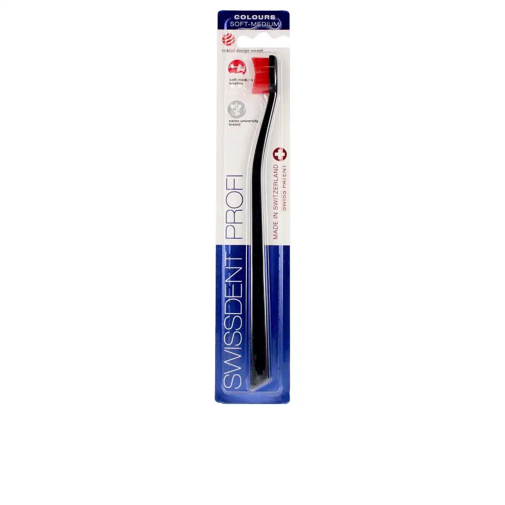 Colours Classic toothbrush #black&red 1 u - Swissdent - Comparador de precios