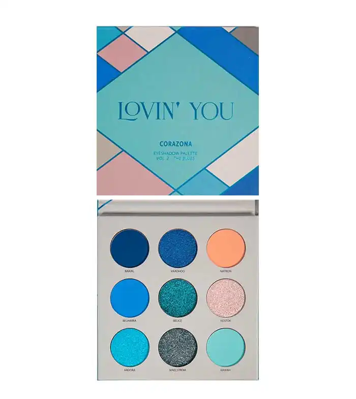 CORAZONA - Paleta de sombras de ojos Lovin' You - Vol. 2 The Blues - CORAZONA - Comparador de precios