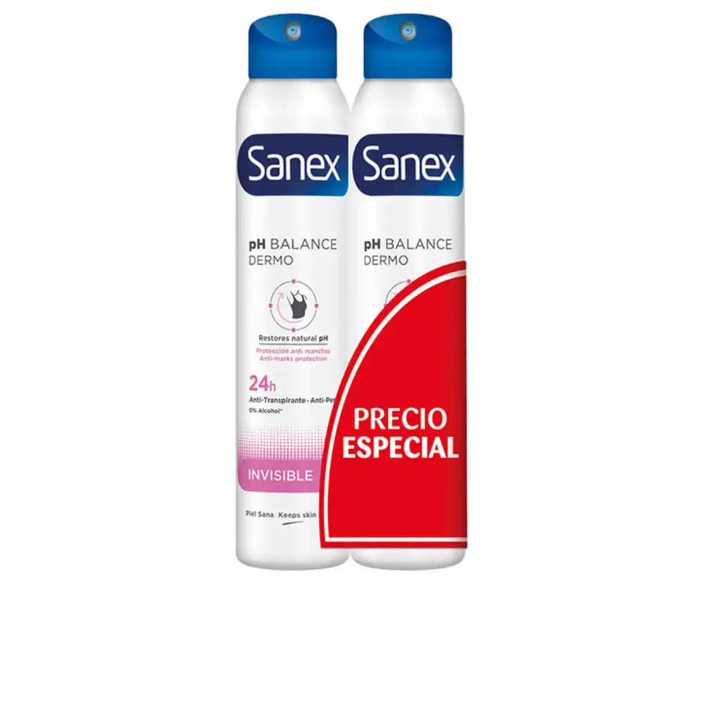 Dermo Invisible Deo vaporizador lote 2 x 200 ml - Sanex - Comparador de precios