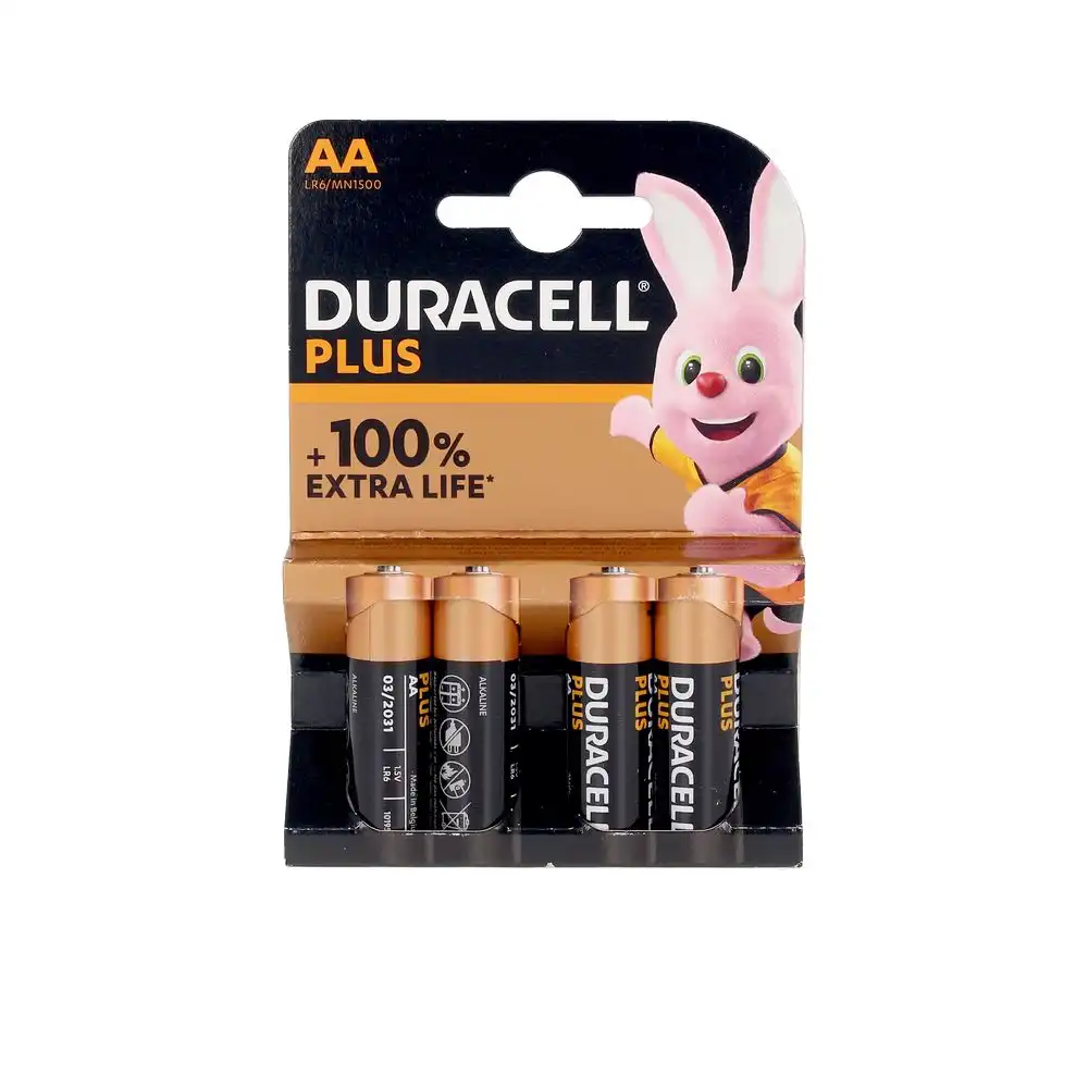 Duracell Plus Power LR06 pilas pack x 4 u - Duracell - Comparador de precios