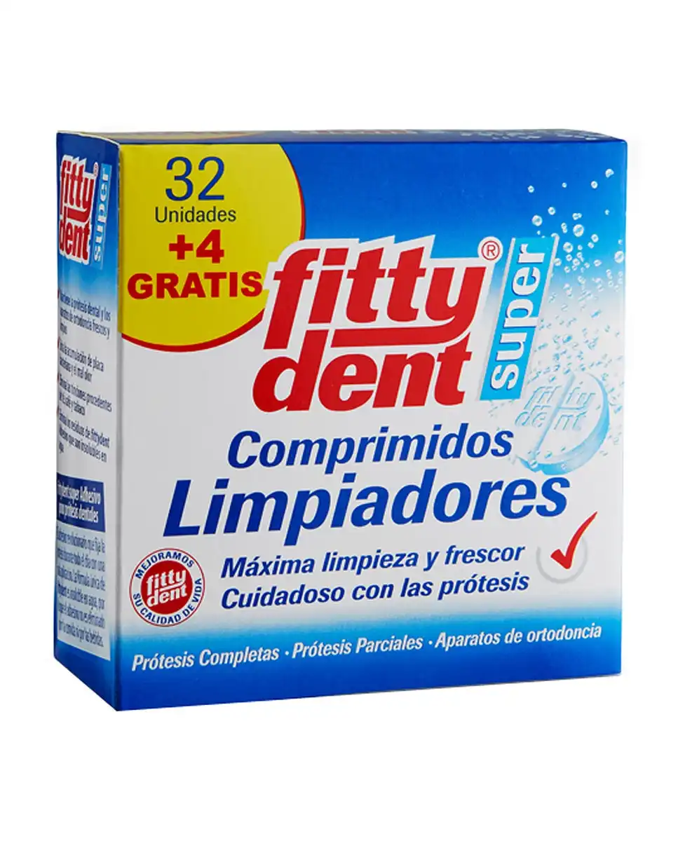 Fittydent - 32 Comprimidos Limpiadores - Fittydent - Comparador de precios