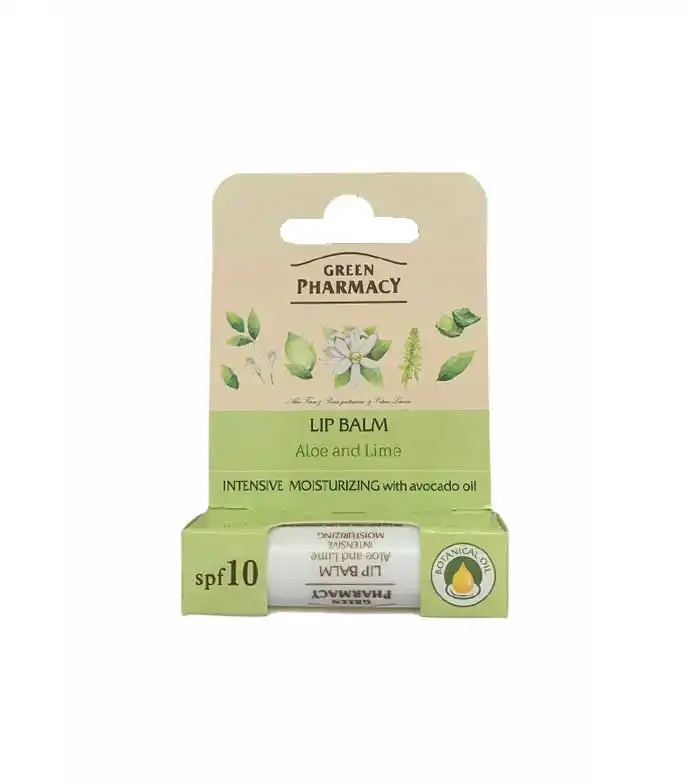 Green Pharmacy - Bálsamo labial con SPF10 - Aloe y lima - Green Pharmacy - Comparador de precios