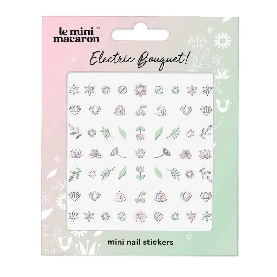 Le Mini Macaron - Mini Nail Stickers - Electric Bouquet Uñas postizas y diseños de uñas 7 g - Le Mini Macaron - Comparador de precios